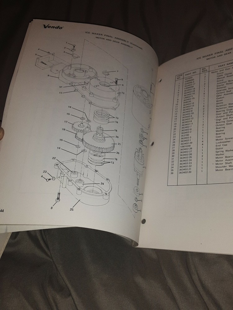 1971 Vendo PM5A Parts Catalog