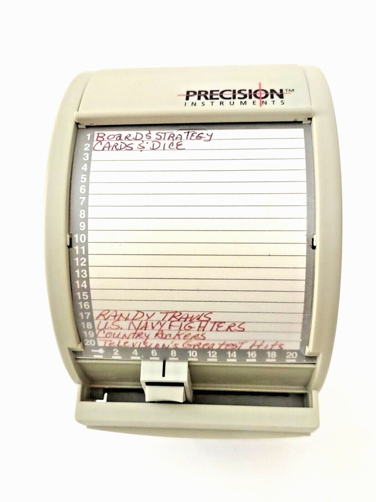 Precision Instruments Desktop CD/DVD Storage Organizer Quick Selector Button