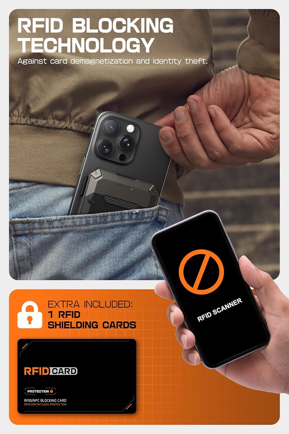 SUPCASE 3000G Magnetic Force Phone Stand Card Holder For iPhone 16/15/14/13/12