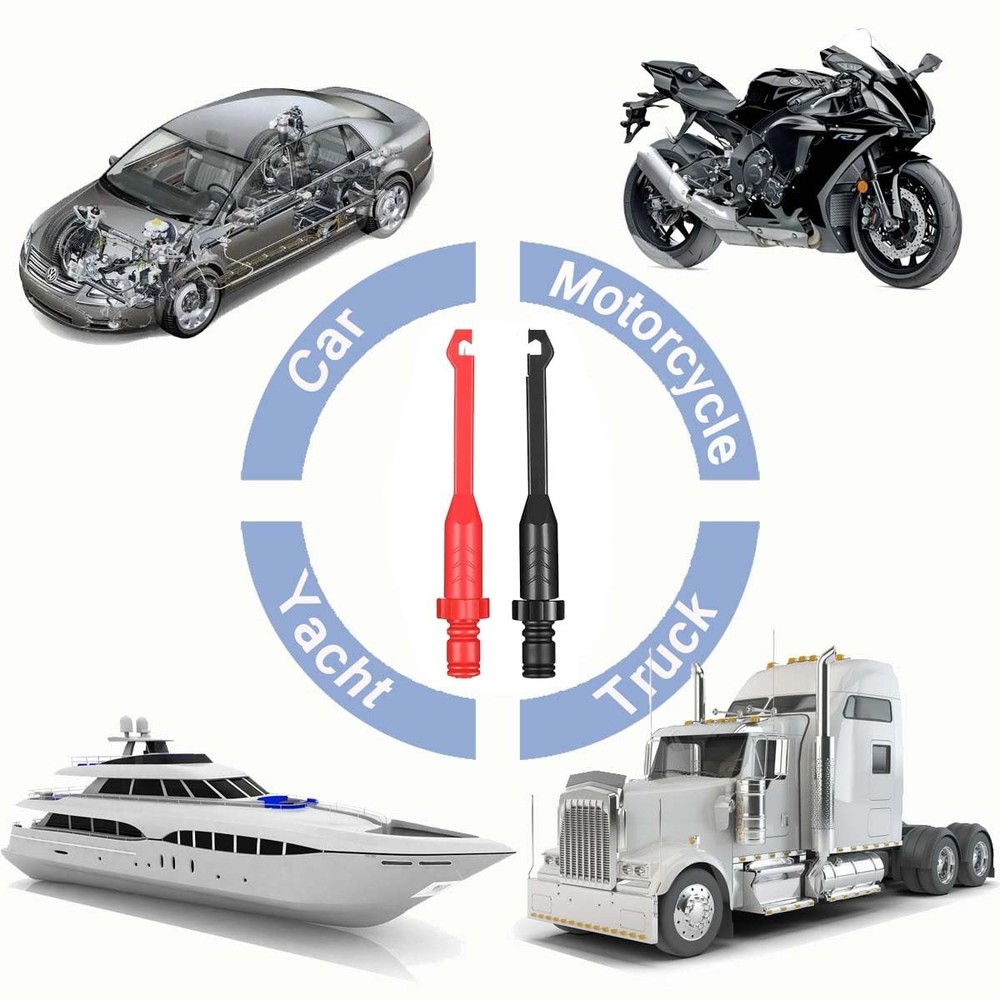 2pack Wire Piercing Probe Clip Insulation Puncture Probe Power Multimeter Pierci