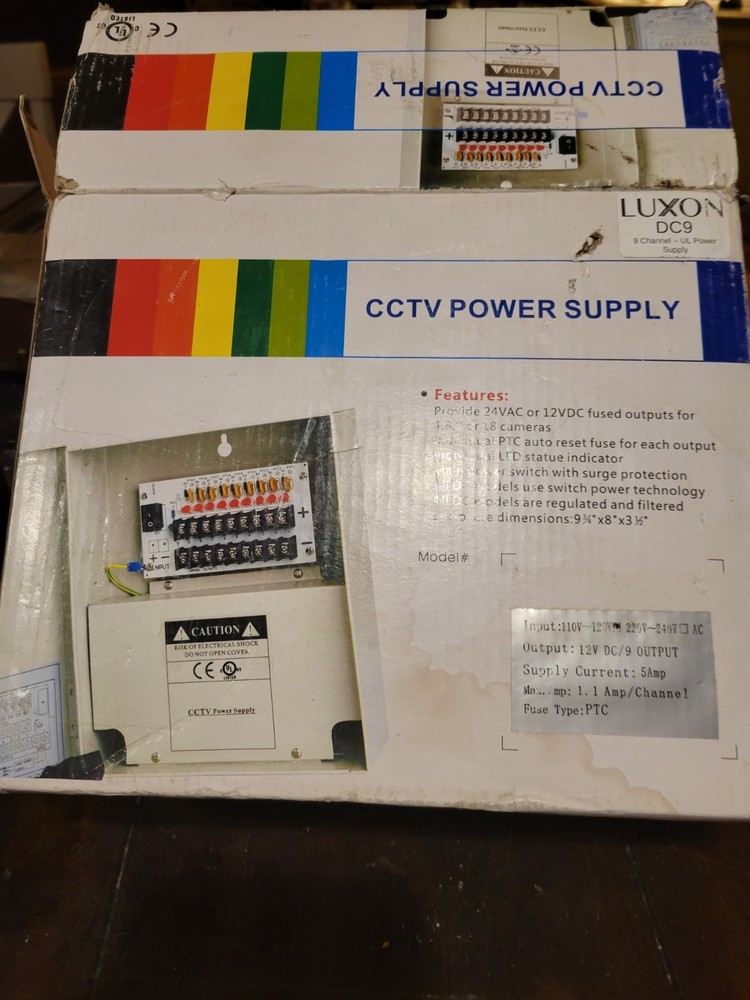 CCTV Power Supply Luxon DC 9