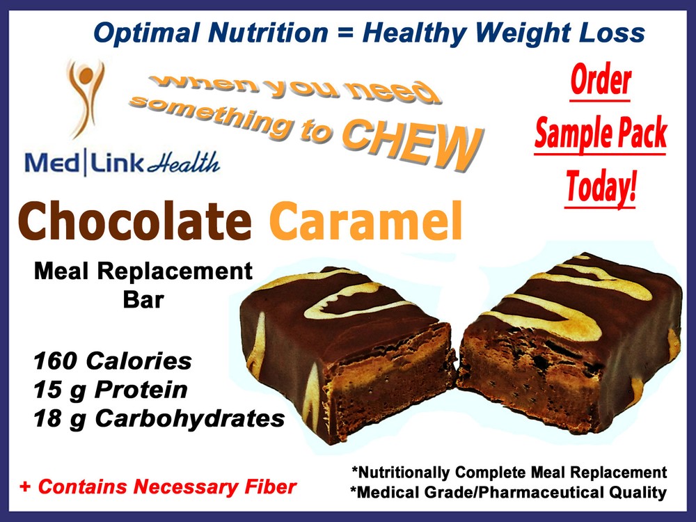 CHOCOLATE CARAMEL BAR | 2 Boxes | SIMILAR TO Optifast® 800