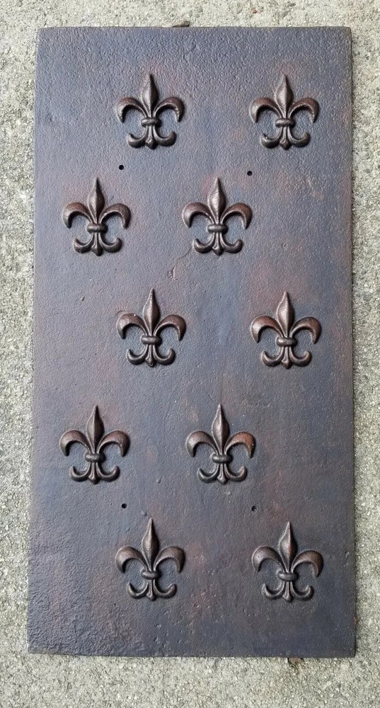Antique Fleur-de-lis Forest Park Springfield Ma Chamber Panel C1890