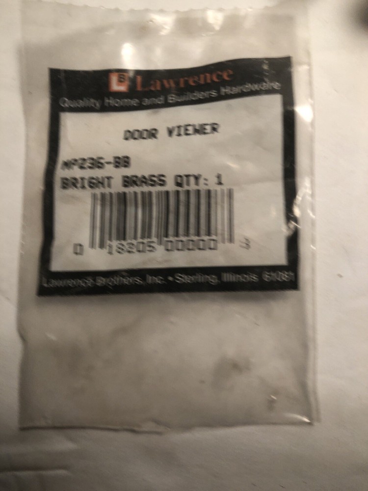 Lawrence Brass Door Viewer 220 Degrees Peep Hole