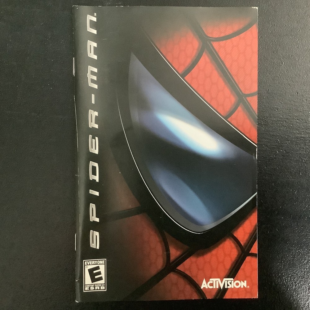 Spider-Man 1 PS2 PlayStation 2 Instruction Manual Only
