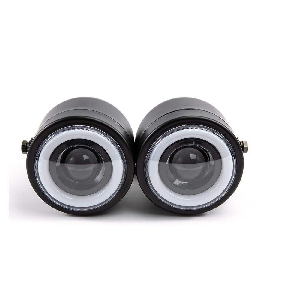 Motorcycle Headlight Assembly LED Double Front Head light with Mounting Brack...