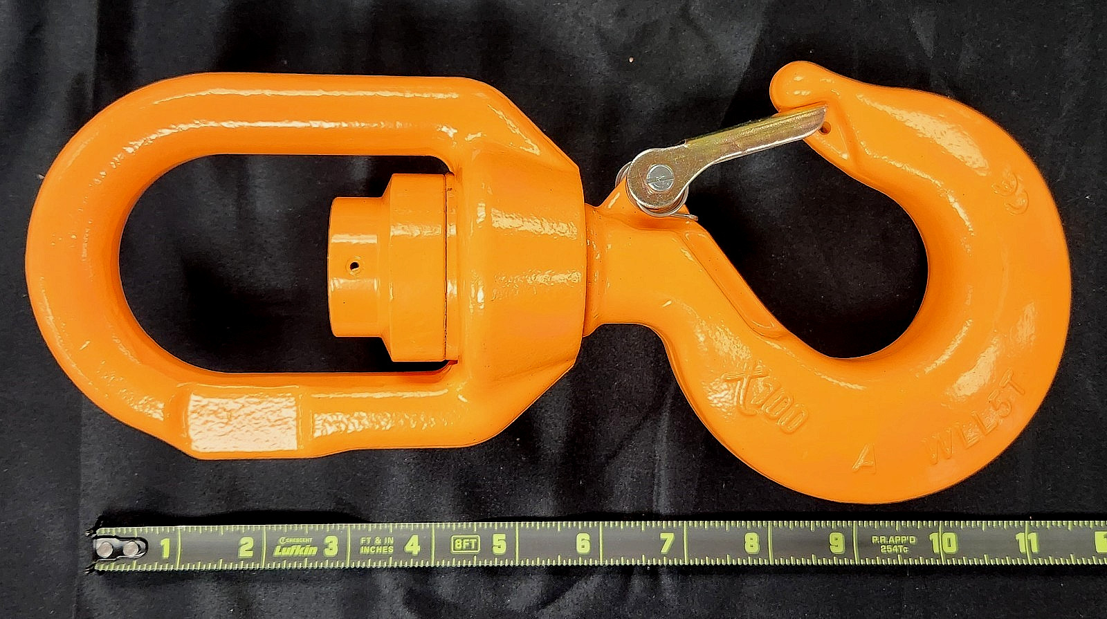 QTY 1 NEW XEHH500SI X100 5 TON GRADE 100 SWIVEL EYE HOIST HOOK W/ BALL BEARING