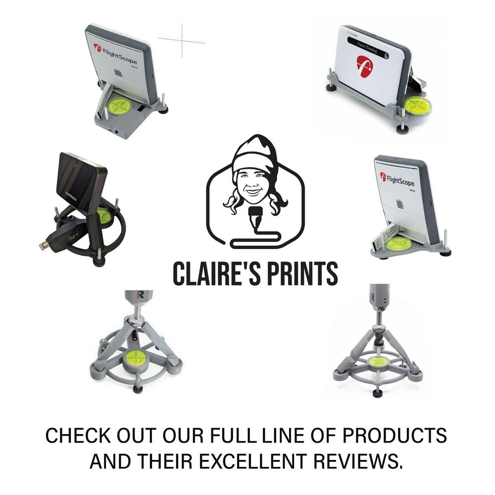 Claire's Prints Rapsodo MLM2PRO Leveling Stand