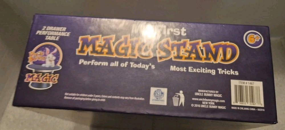 My First Magic Stand-Magic Tricks-2 Drawer Performance table- Open Box