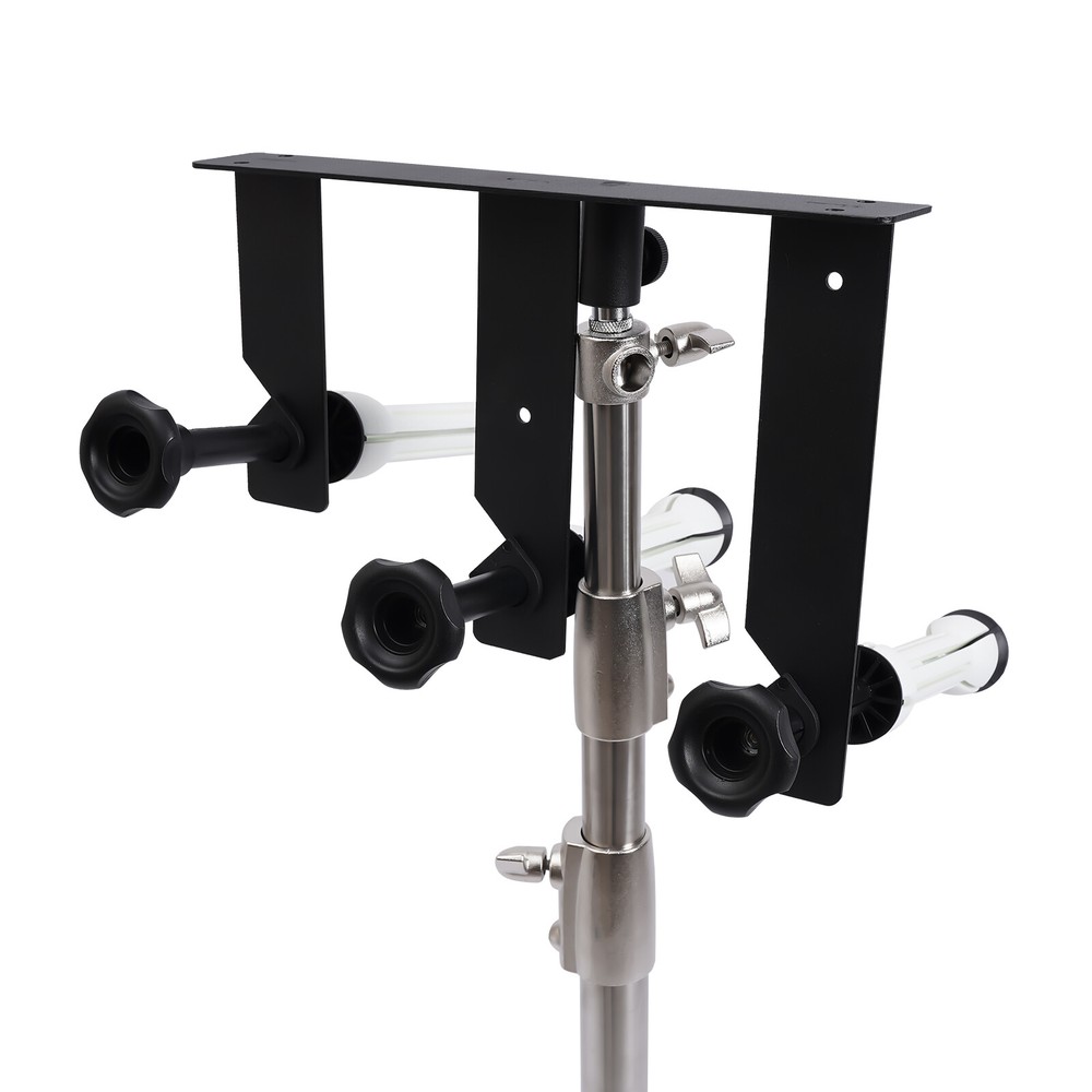 Motorized Electric 3-Roller Cloth Background Support System Wall Mount w/Remote