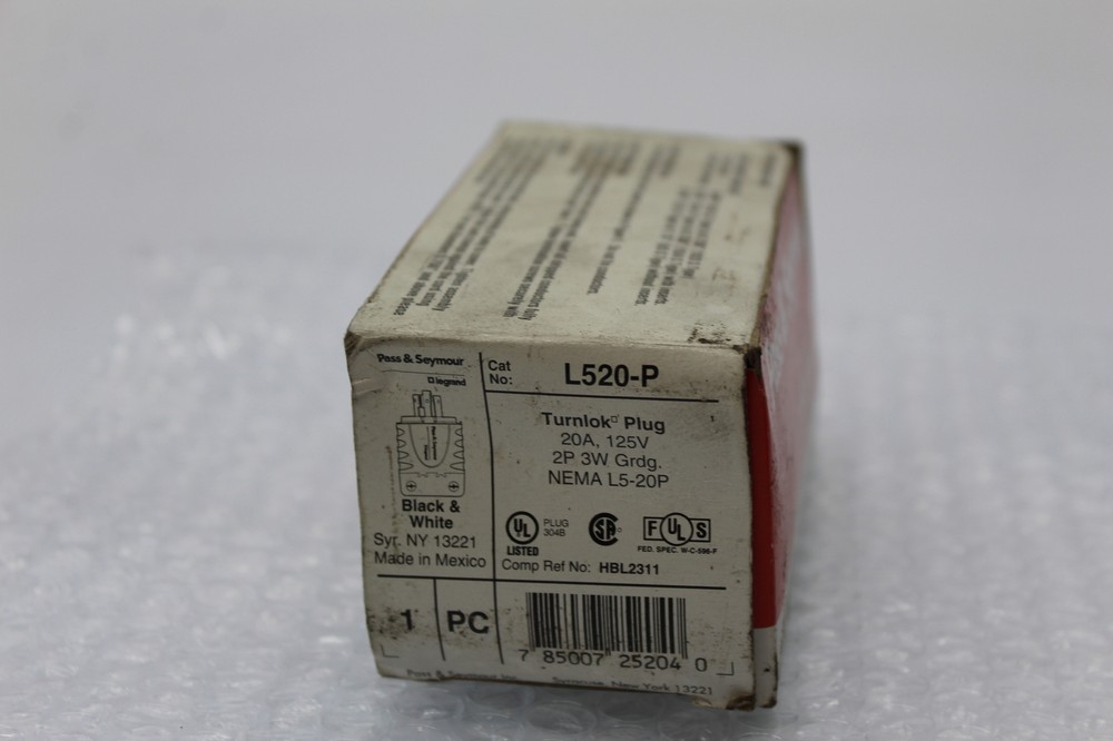 PASS & SEYMOUR L520-P PLUG NSMP
