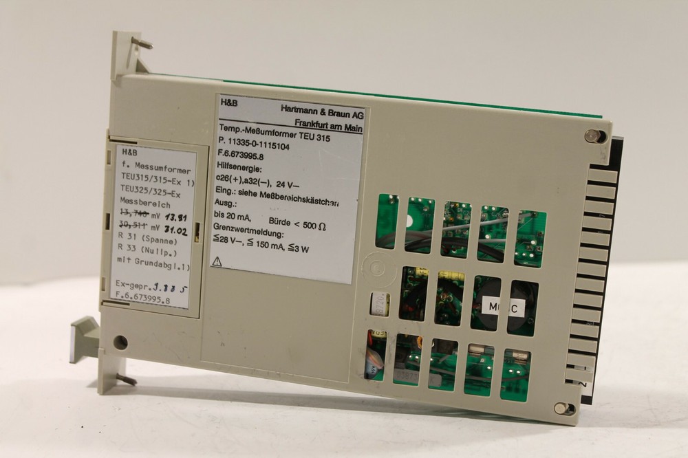 Hartmann & Braun H&B TEU315 Temperature Transmitter