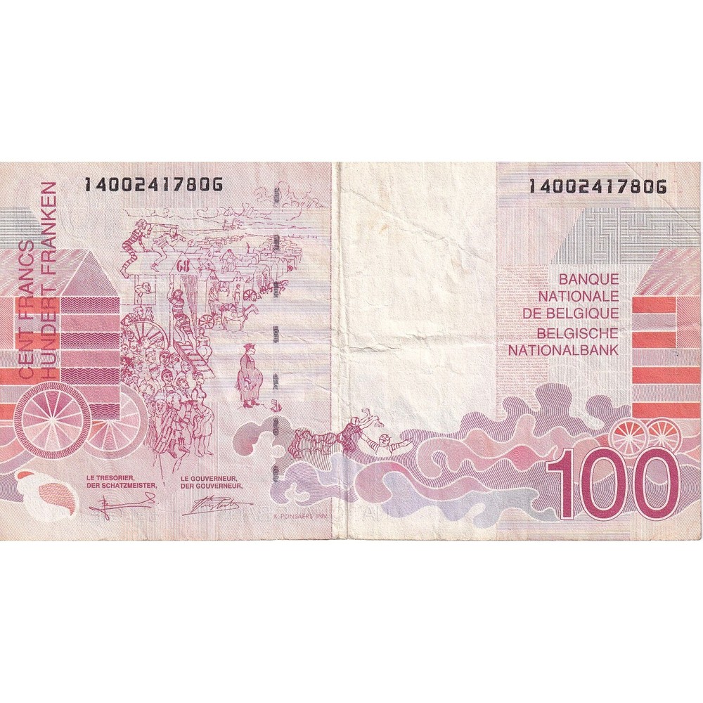 [#149818] Belgium, 100 Francs, KM:147, EF