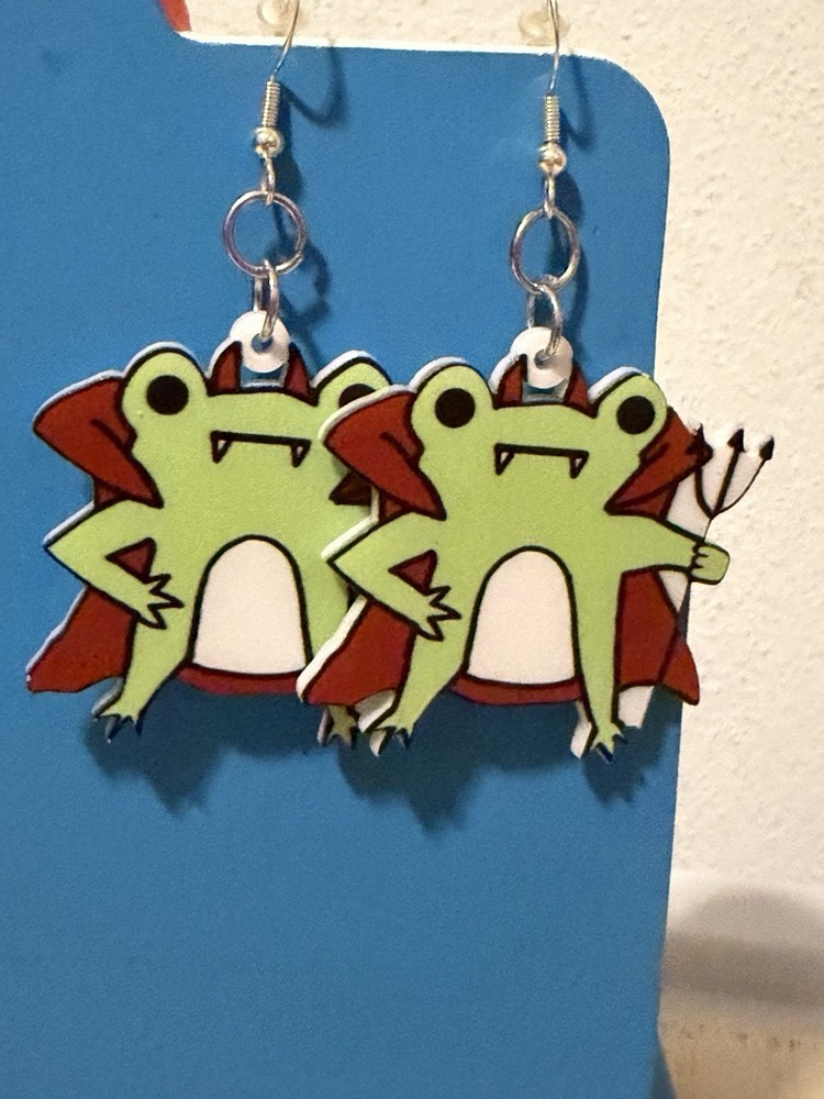Frog Earring Charm Sterling