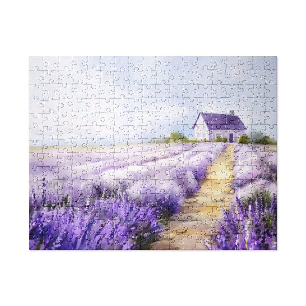Lavender Farm Painting Jigsaw puzzle 252 pc