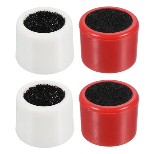 Round Billiard Cue Tip Sander, 4 Pack Rubber Cue Pool Tip Shaper Sanding Tool