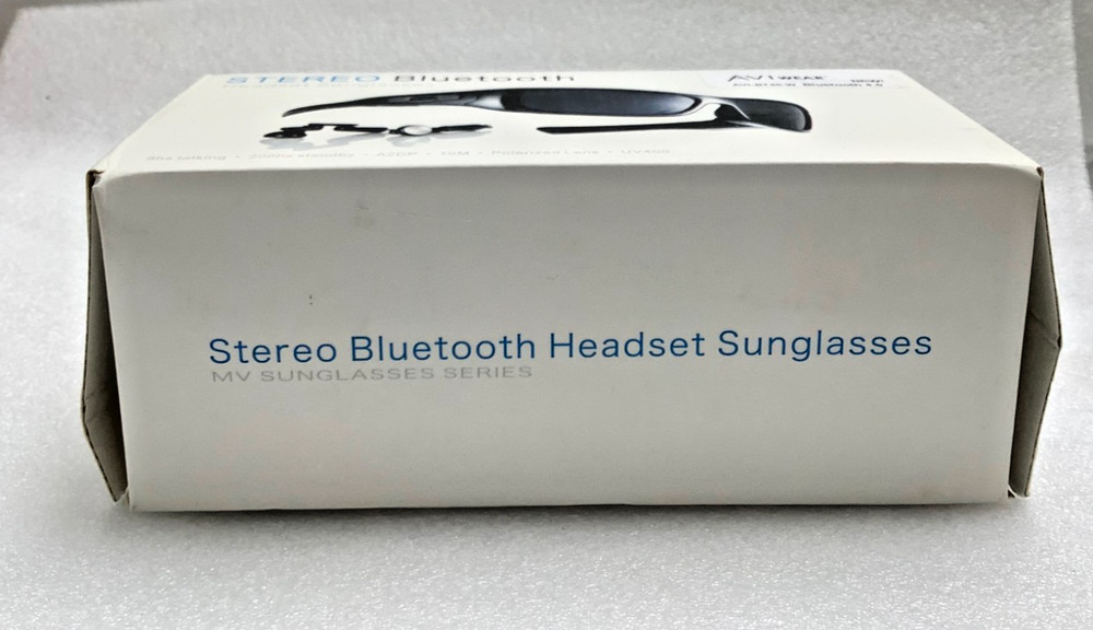 AVI ware Stereo Bluetooth Headset Sunglasses OPEN BOX NEW