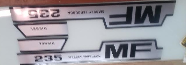 Massey Ferguson 235 Hood Decals