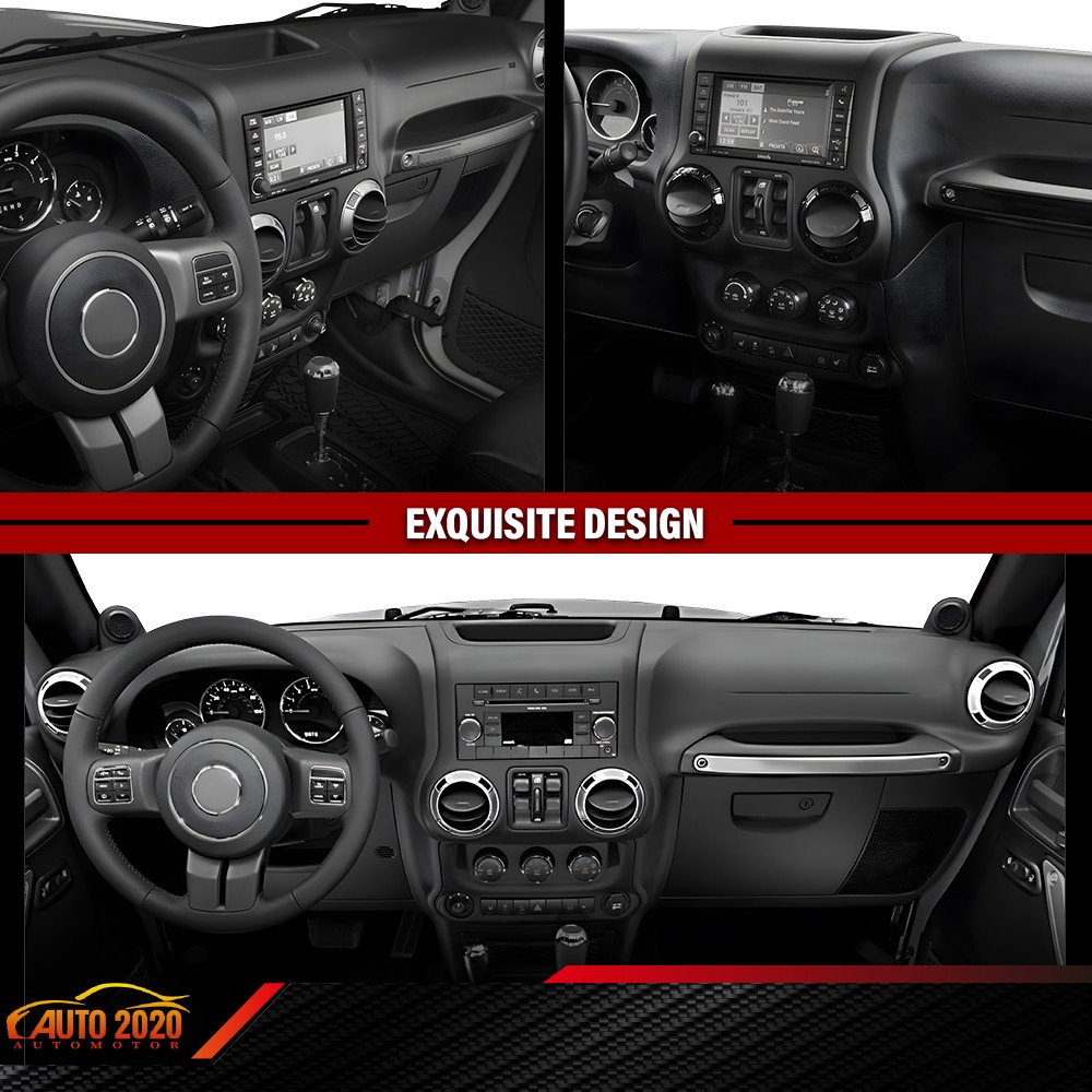 DASH INSTRUMENT CLUSTER TRIM PANEL BEZEL BLACK FIT FOR JEEP WRANGLER 2011-2014