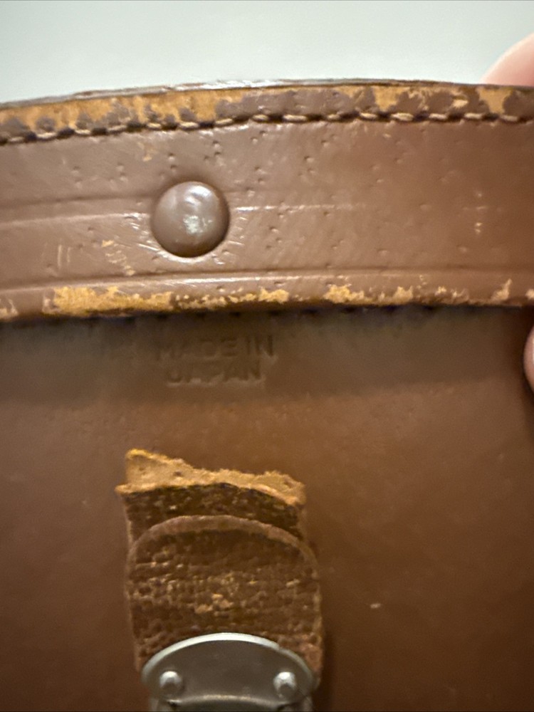 3 Vintage Antique Leather Binocular CASE ONLY