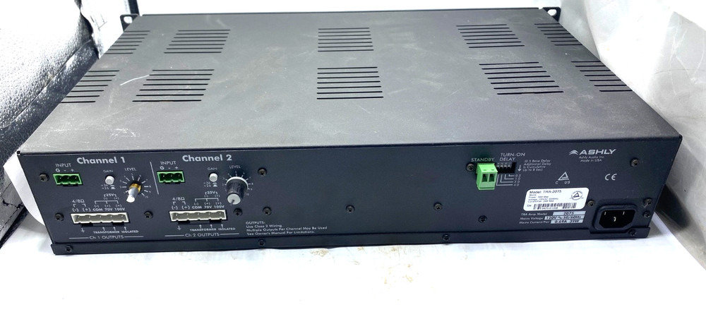 Ashly MultiMode Amplifier TRA-2075 With Power Cord Working