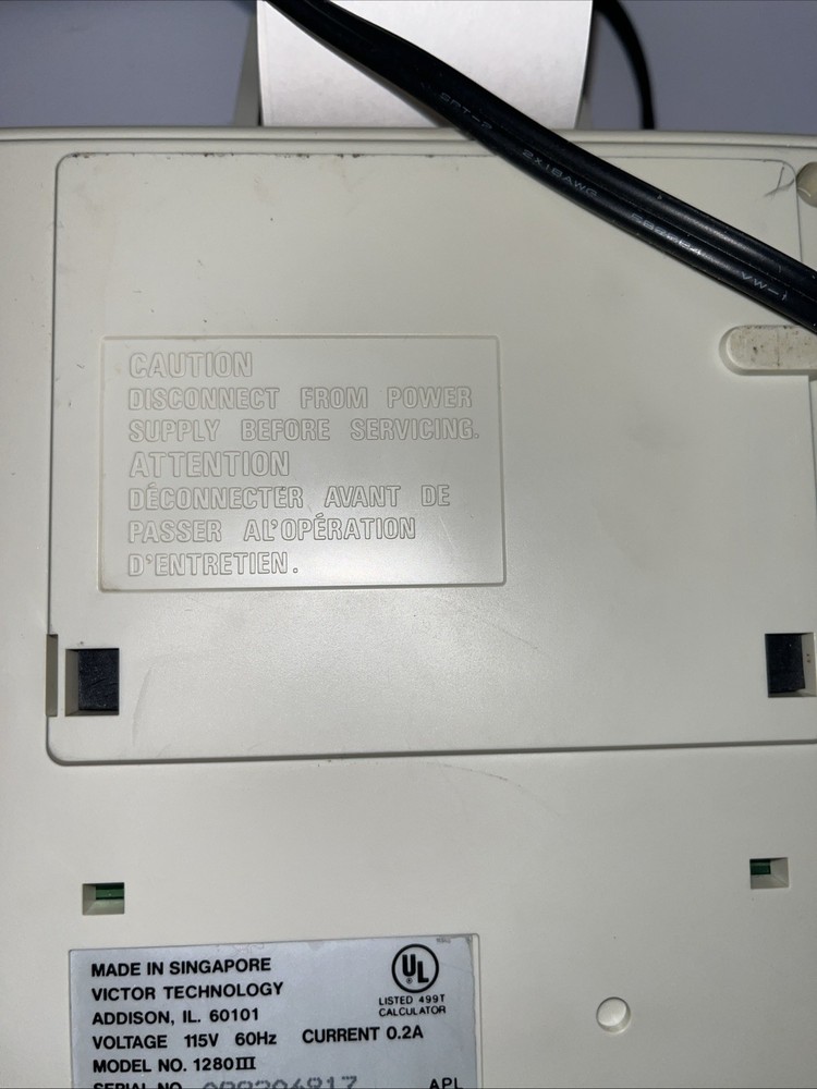 Victor 1280 III Adding Machine Tested Works