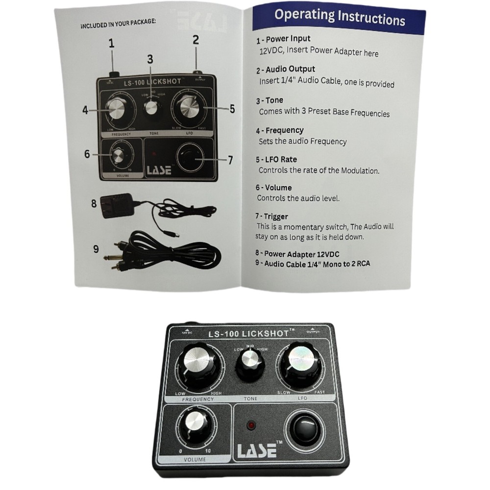 LASE LS-100 LICKSHOT Gun-Shot Effect Machine