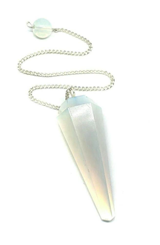 Opalite Pendulum Dowser Sea Opal Dowsing Divination Gemstone Crystal Argenon