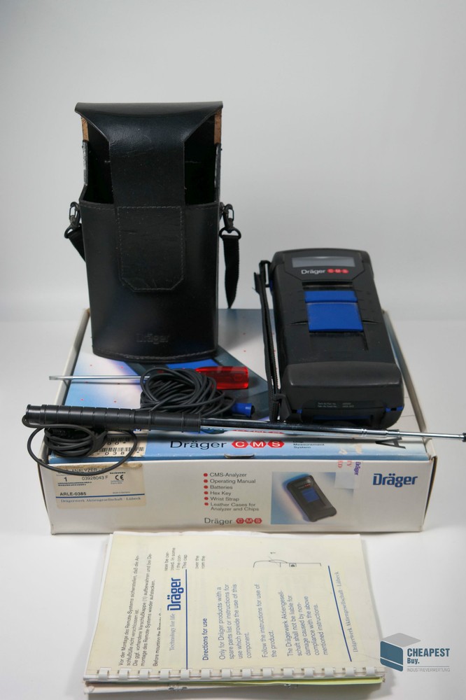 Dräger CMS Analyzer Chip Measurement System Gas Detector + CMS Analyzer + Probe
