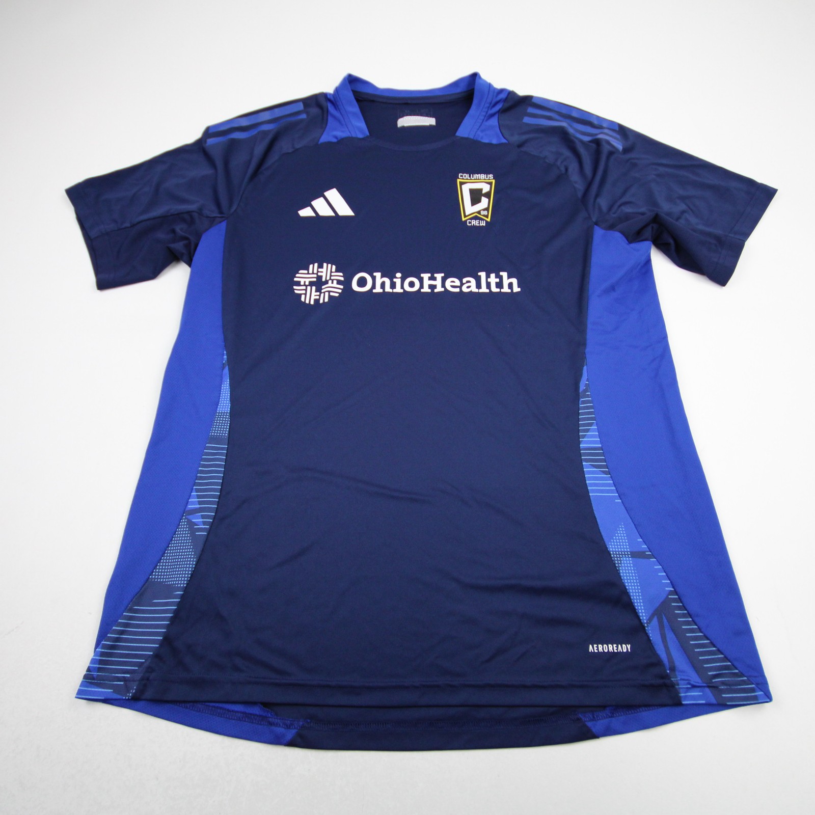 Columbus Crew adidas Short Sleeve Shirt Men's Navy Used