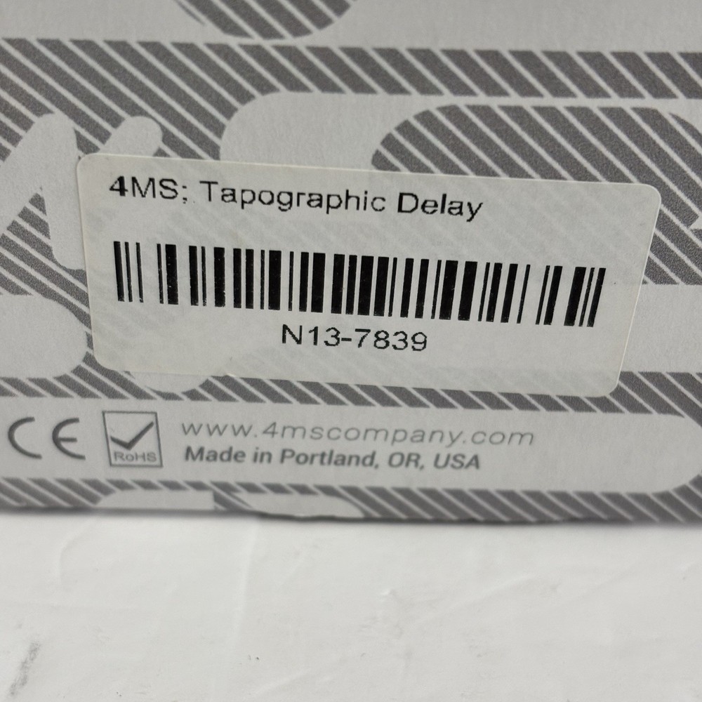 New 4MS Company Tapographic Delay Module Complete in Box