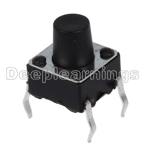 100Pcs DIP-4 6X6X7mm Tactile Push Button Switch Tact Switch 4-pin