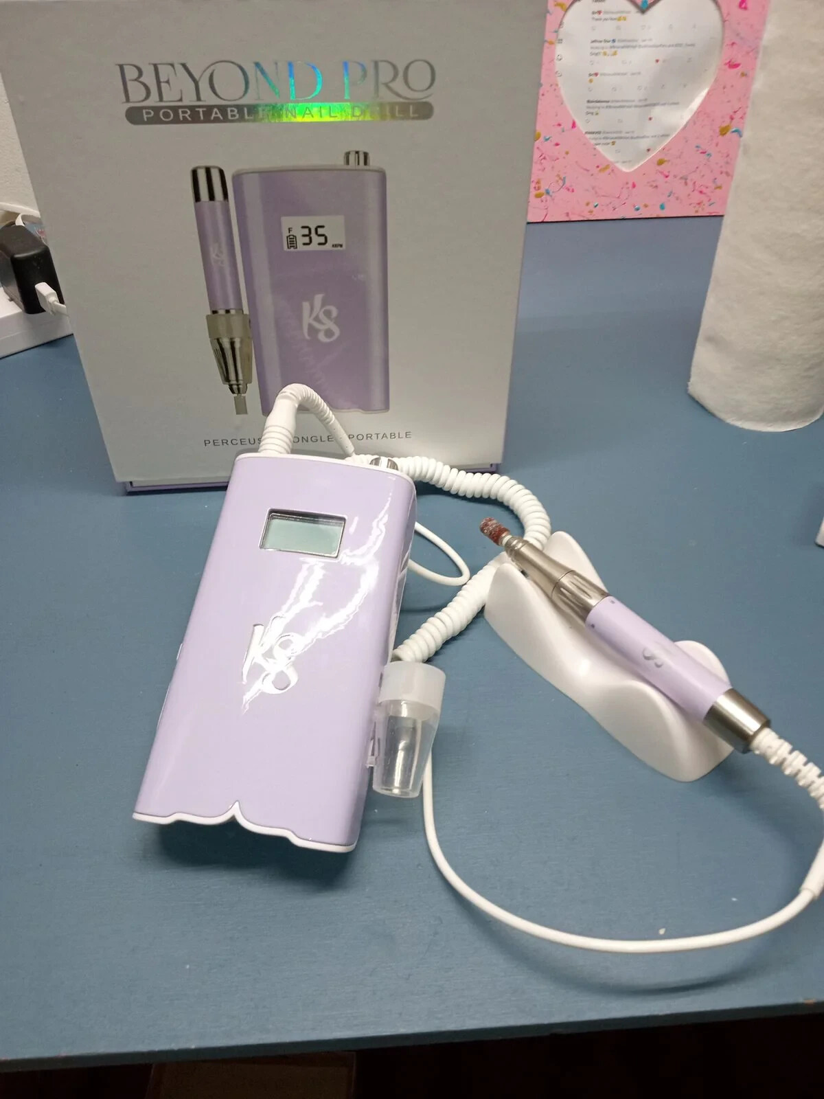 Kiara Sky – Beyond Pro Portable Nail Drill – Purple Color Brand New Sealed 2023
