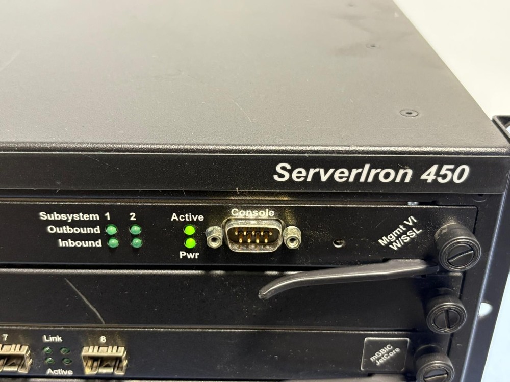 Foundry Networks B4000 Chassis & Modules Serverlron 450 Part S450