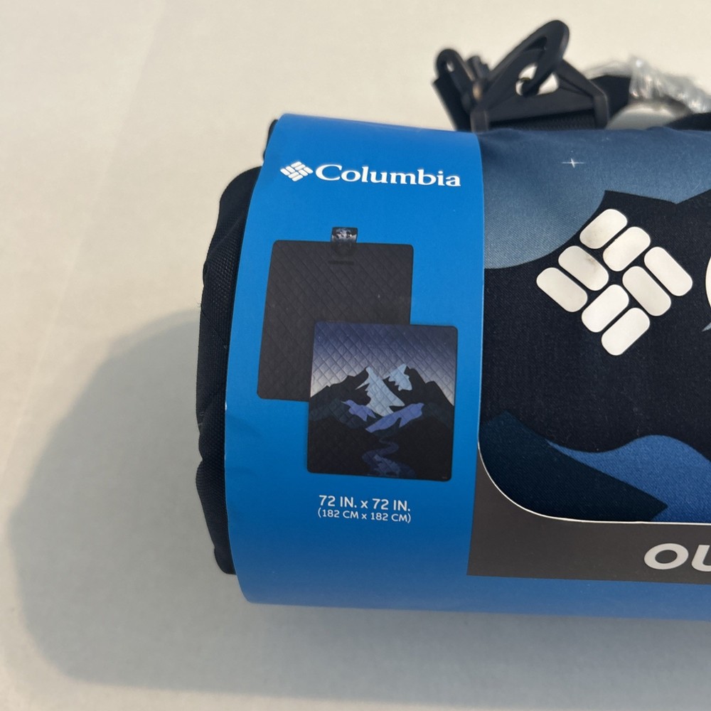 NEW Columbia Outdoor Blanket, 72”x72” Waterproof Outer