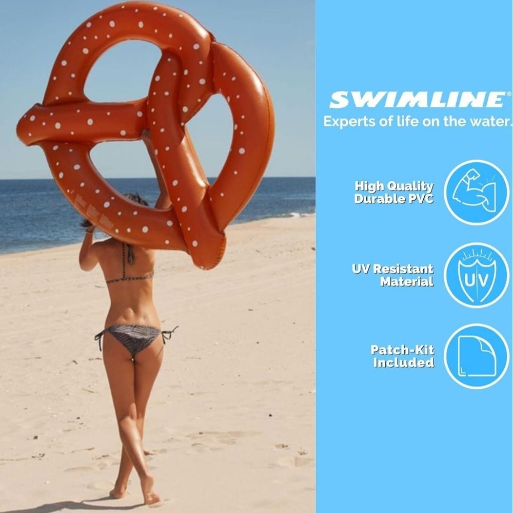 Swimline Giant Pretzel Inflatable Pool Float,New,No Box