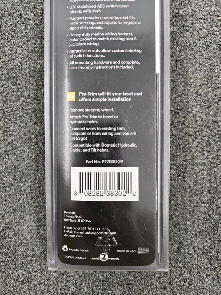 Dometic Seastar Pro-Trim Dual Function PT2000-2P