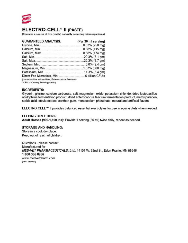 MVP - Electro-Cell (Paste)