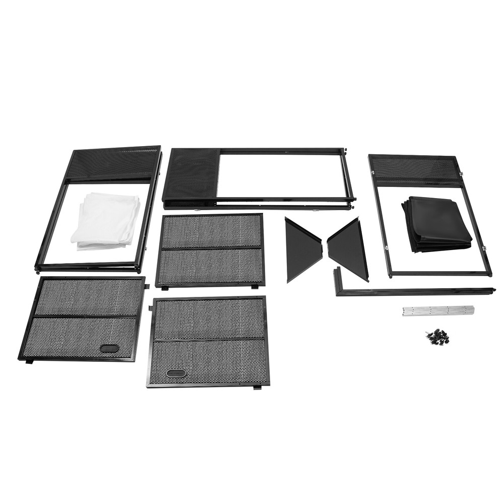 DJ Event Facade Foldable Screen Frame DJ Booth Stand w/ 23" x 73" Flat Table Top