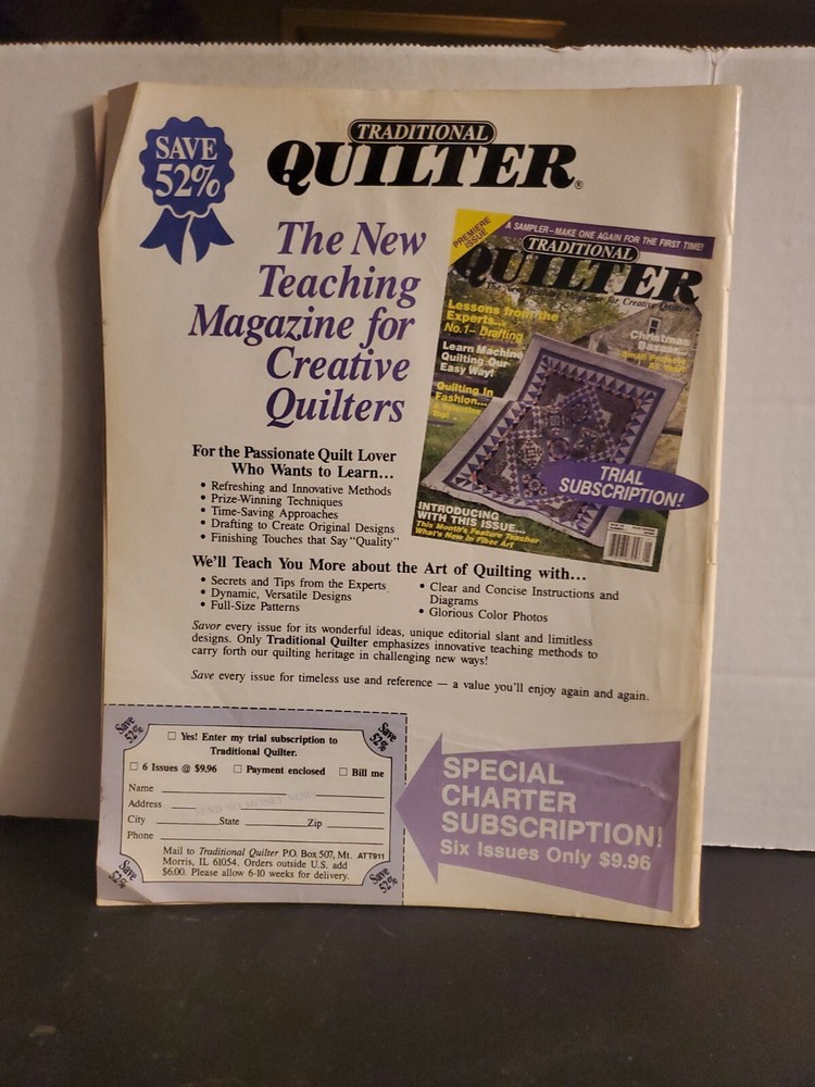 Traditional Quilter December 1989