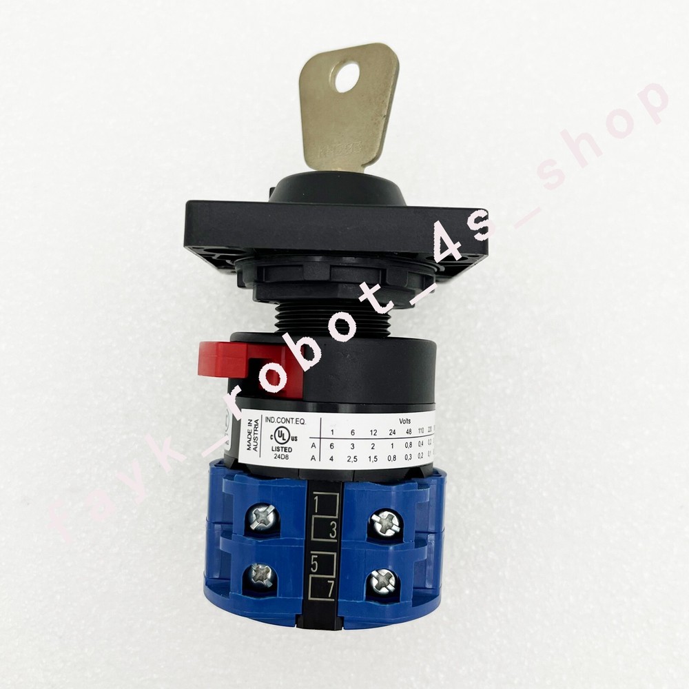 ON4KB 2-speed 2section mode switch selector w/key For ABB robot controller parts