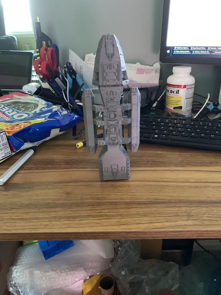 Battlestar Galactica Pegasus 3d printed New! 8 1/2 inch