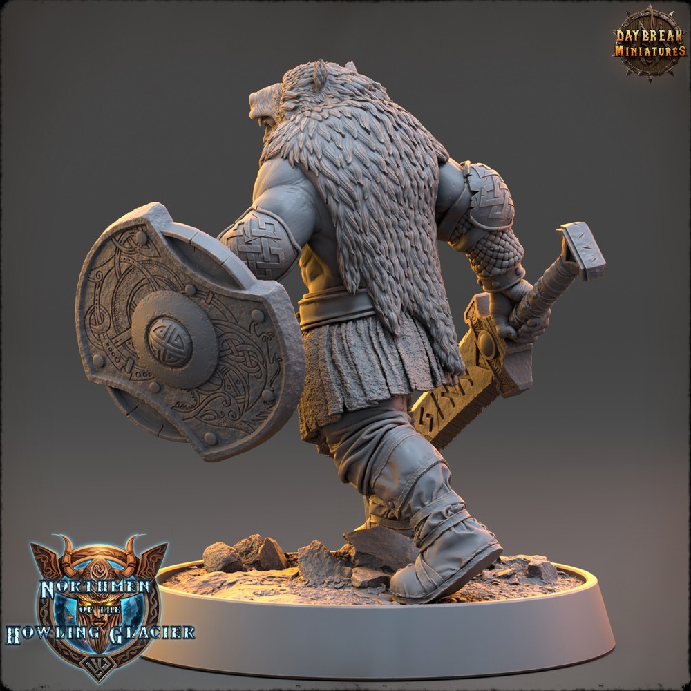 Northern Warrior Magnar | DayBreak Miniatures | Compatible with D&D/AOS