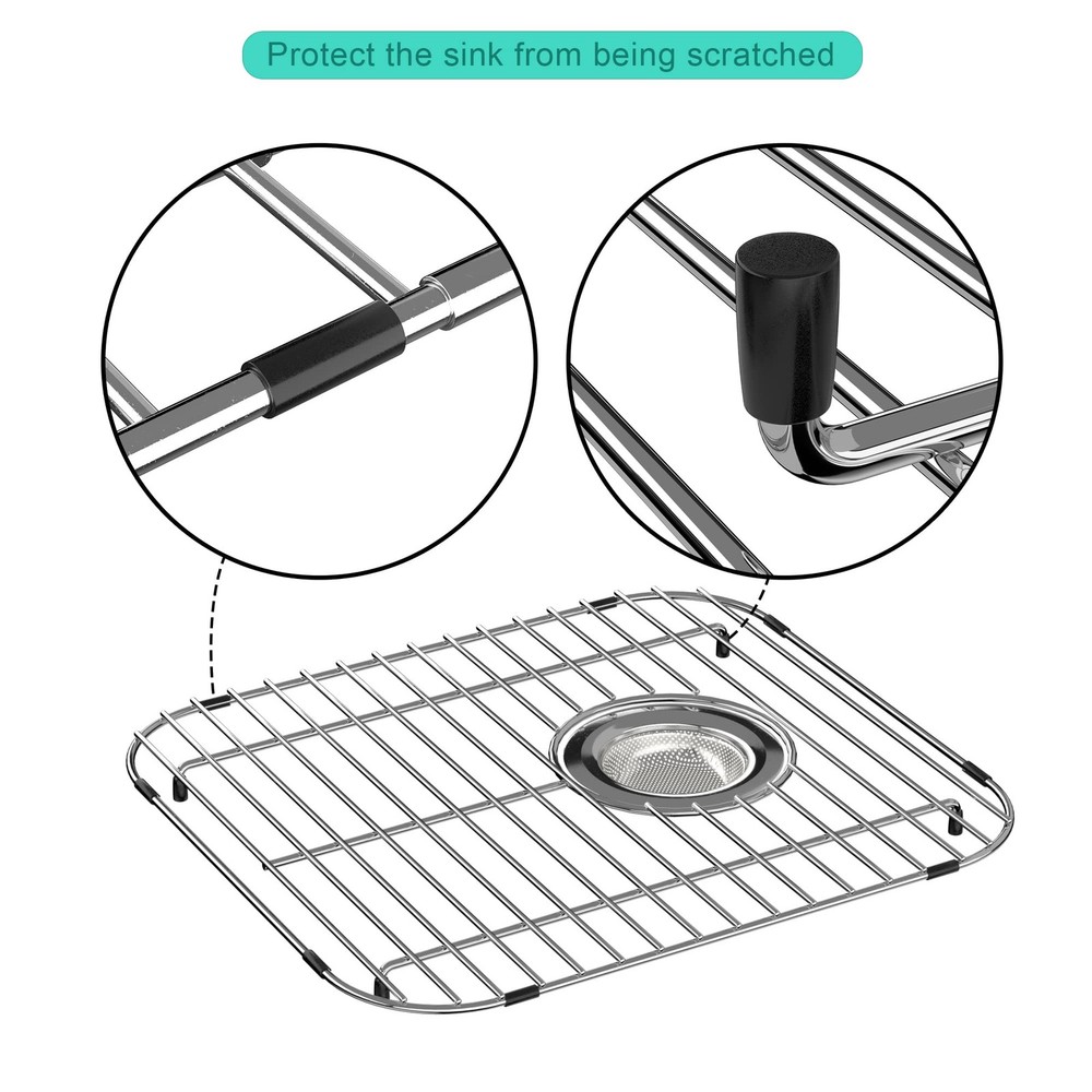 Kitchen Sink Grates Bottom Grid, Sink Bottom Grid for Kitchen, Metal Sink Gra...