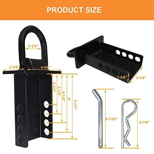 4PCS 16200lbs Trailer Stake Pocket D Ring Tie Downs 4PCS Stake Pocket D Ring