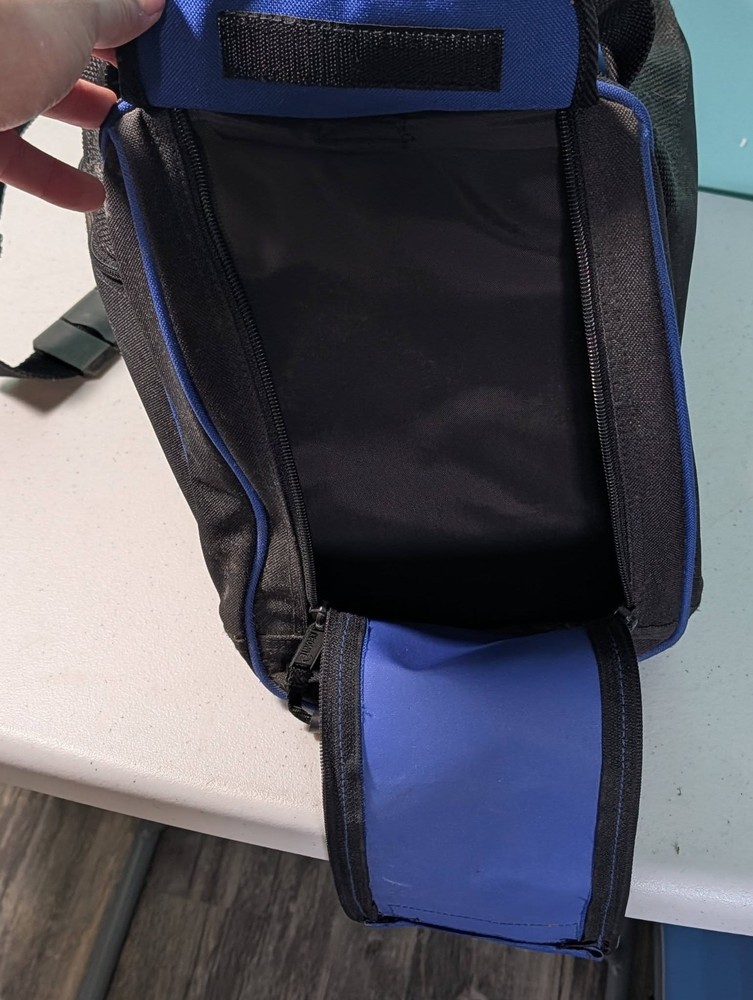 Ebonite Bowling Ball Bag Black & Blue Shoulder Strap