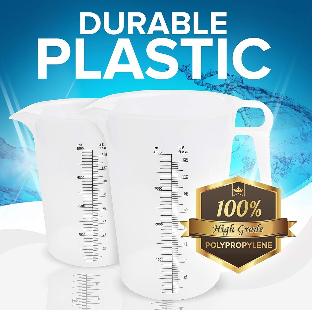32oz 1 quart Measuring Pitcher, Plastic, Multipurpose - Great for Chemicals, ...