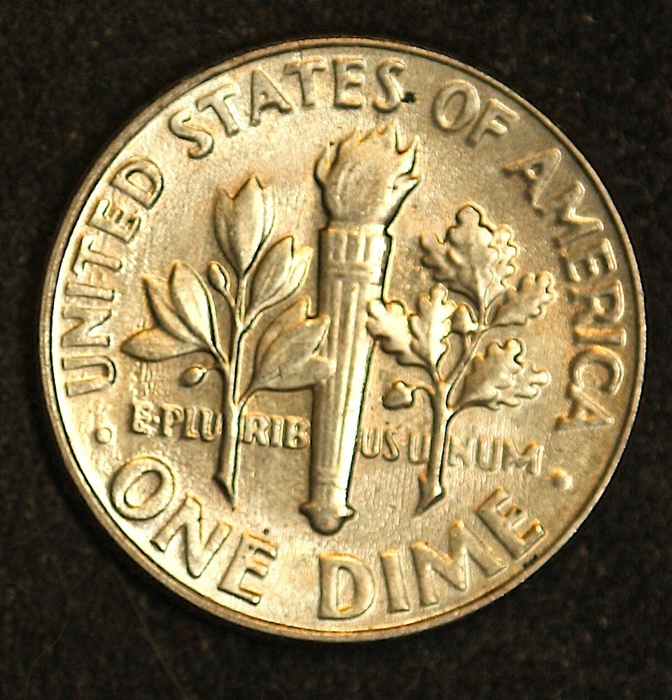 Spiked Head Die Crack Error - 1966 Roosevelt Dime