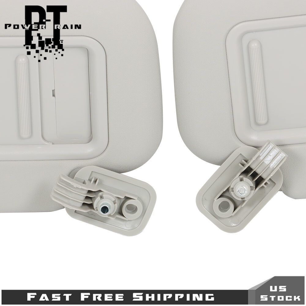 For 2010 2011 2012 2013 Mazda 3 Pair Sun Visor Driver And Passenger Side Gray