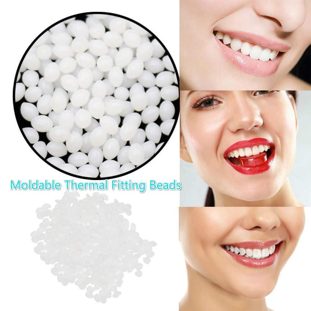 2PCS Tooth Repair Granules Temporary Reusable Moldable False Teeth Fitting Beads